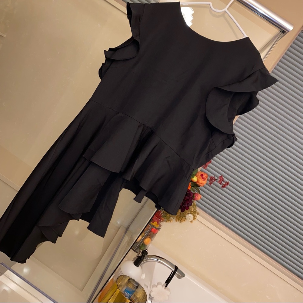💄NY&Co a-symmetrical ruffling top sz XXL💄